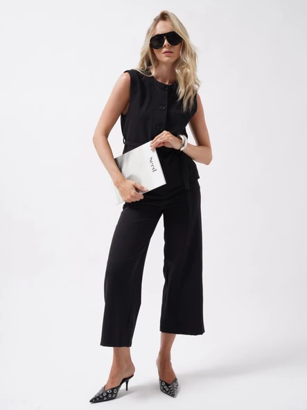 Bol Paça Midi Boy Pantolon ürün görseli