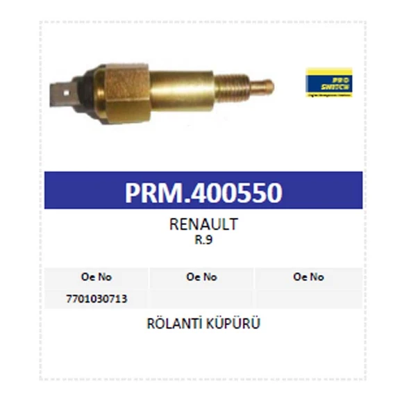 Müşür Rölanti Kupuru R9 - 3
