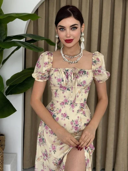 Zeze Balon Kol Elbise ürün görseli