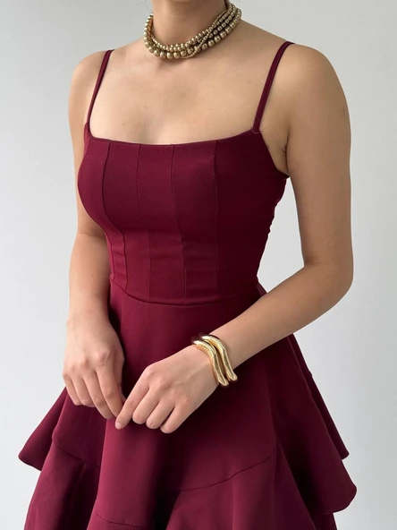 Common İp Askılı Elbise - Resim 6