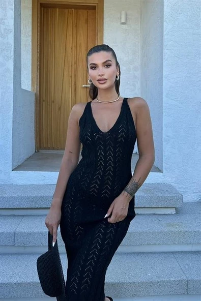 Rosalia Sırt Dekolteli Elbise 2761 - Resim 2