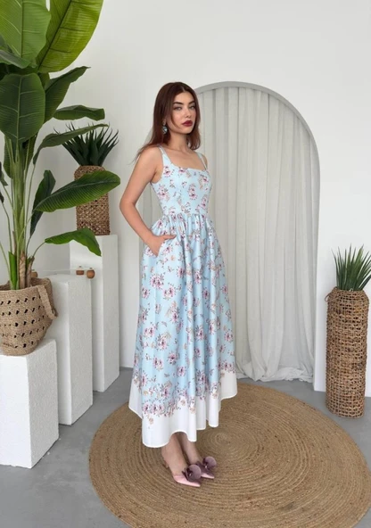 Yoa Cep Detaylı Elbise - Resim 4