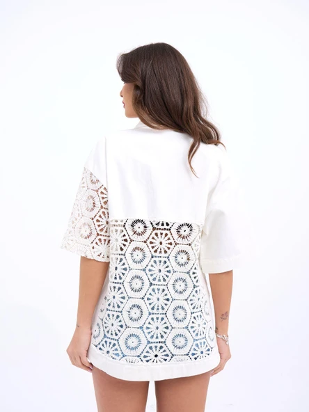 6953 GÖMLEK-BEYAZ - Resim 4