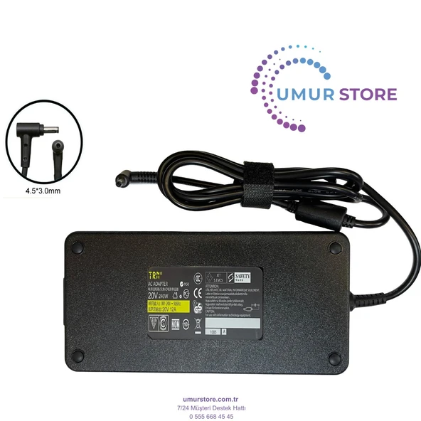 Gigabyte Aorus 16X 9SG Laptop Adaptörü ürün görseli 1