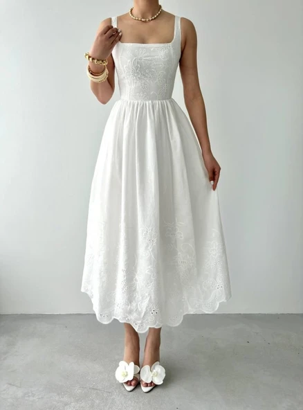 Drem Midi Elbise - Resim 2