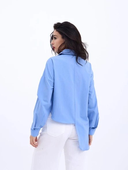 5419 GÖMLEK-KOYU MAVİ - Resim 2