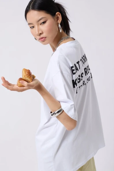 Turkish Sırt Baskılı Oversize T-Shirt - Resim 3