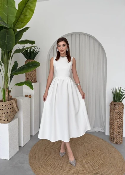 Bea Midi Elbise - Resim 6