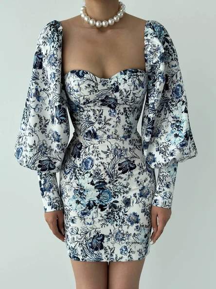 Arlon Balon Kollu Mini Elbise ürün görseli