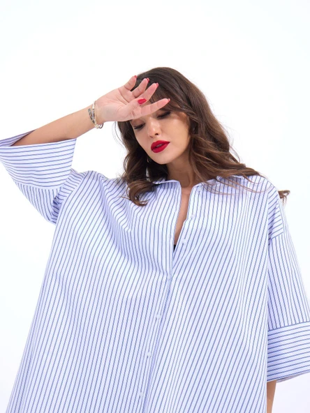 4328 GÖMLEK-WASHİNGTON ÇİZGİLİ - Resim 3