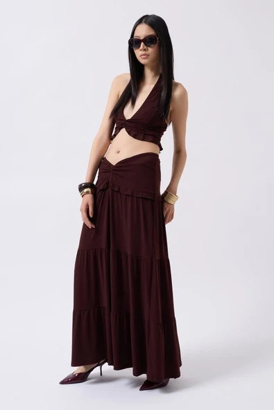 Düğüm Detay Fırfırlı Crop - Resim 3