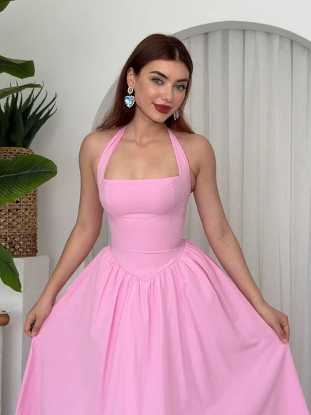 Fedra Midi Elbise - Resim 5