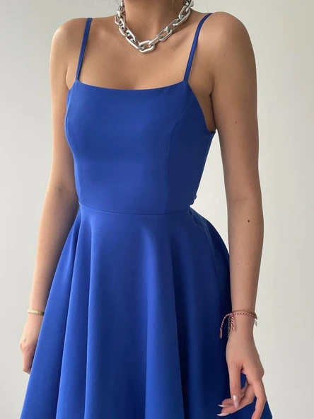 Pole İp Askılı Elbise - Resim 5