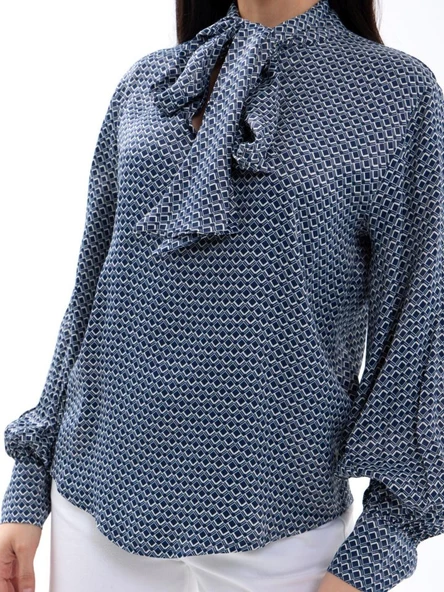 6628 GÖMLEK-LACİVERT - Resim 2