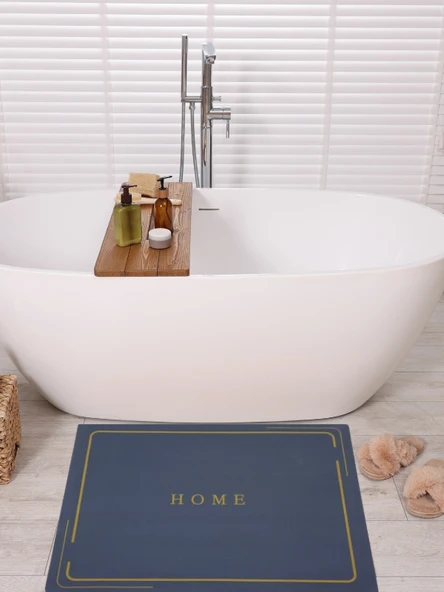 Mucit Home Sihirli Su Emici Banyo Paspası Kaymaz Tabanlı Abdest Paspası Kare - 1