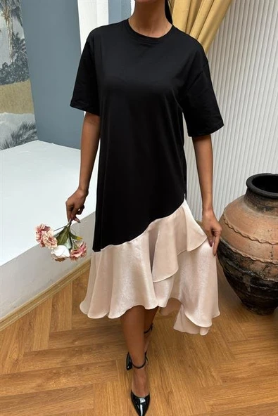 Volanlı Süprem Elbise 2864 - Resim 8