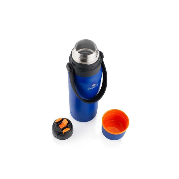 Çelik Termos 1200 ML Mavi ve Kamp Sehpası - 4