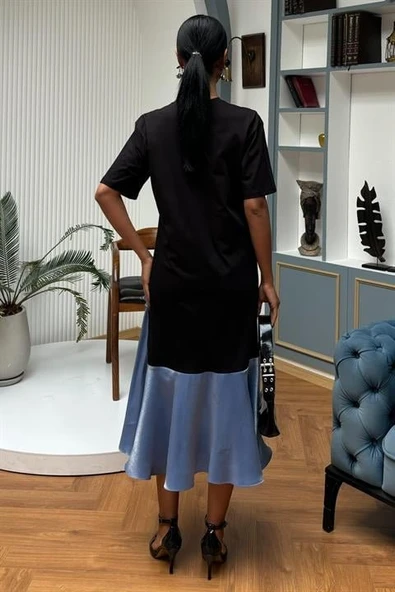 Volanlı Süprem Elbise 2864 - Resim 5