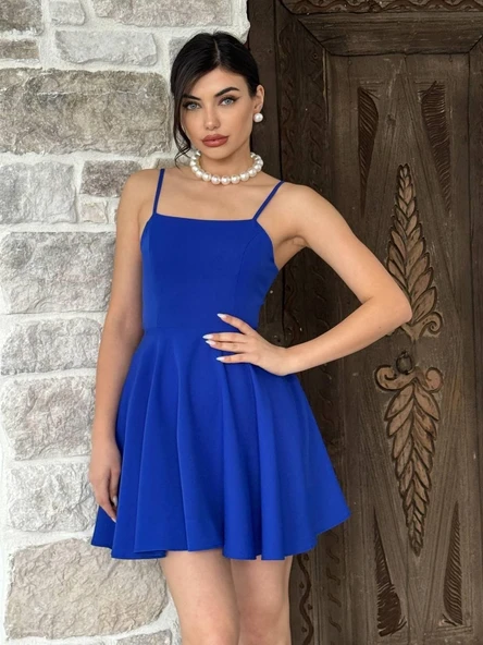 Pole İp Askılı Elbise - Resim 3