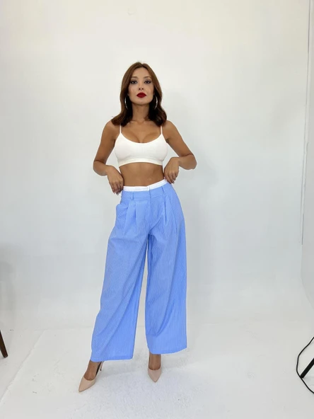 7109 PANTOLON-DALLAS ÇİZGİLİ - Resim 2