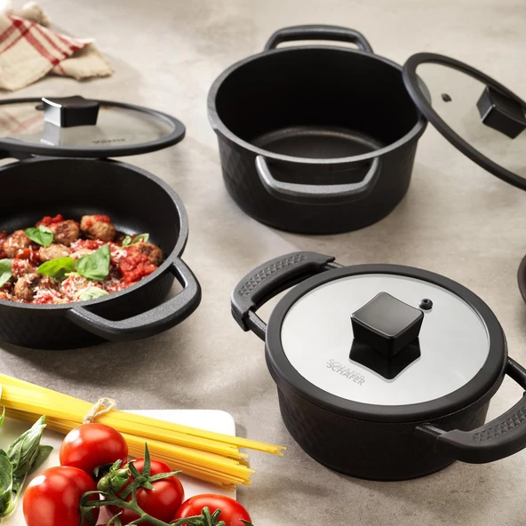 Schafer Hektor Döküm 3lü Tencere Takımı - Resim 8