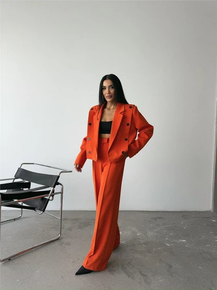 CEKET - PANTOLON TAKIM - Orange ürün görseli 1