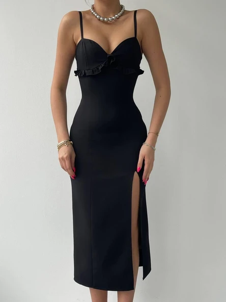 Papalia Sırt Detaylı Elbise - Resim 2