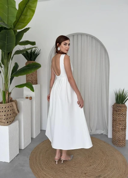 Bea Midi Elbise - Resim 4