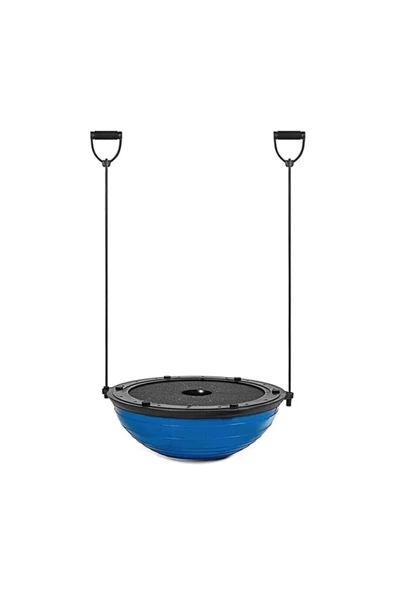 Yarım Denge Topu Pilates Aleti – Direnç Lastikli Bosu Ball, Fitness ve Egzersiz Bosu Topu - 6