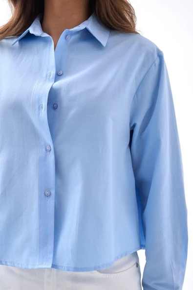 6484 GÖMLEK-MAVİ - Resim 5