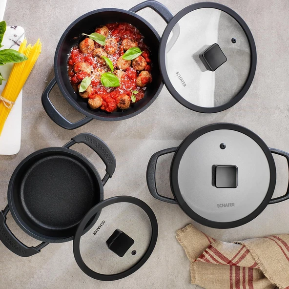 Schafer Hektor Döküm 3lü Tencere Takımı - Resim 7