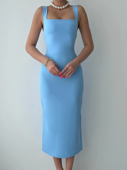 Martin Askılı Kalem Elbise - Resim 2