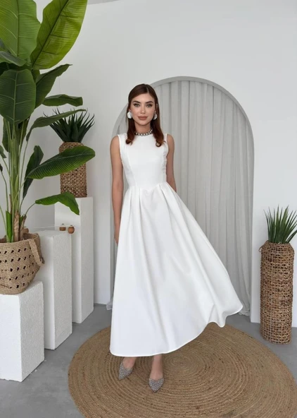 Bea Midi Elbise - Resim 8