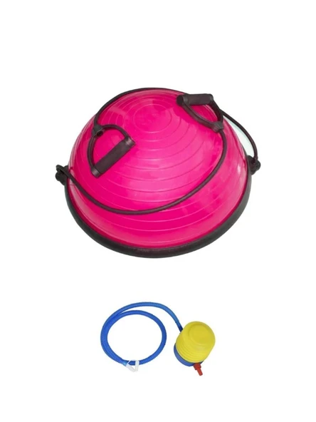 Yarım Denge Topu Pilates Aleti – Direnç Lastikli Bosu Ball, Fitness ve Egzersiz Bosu Topu - 1