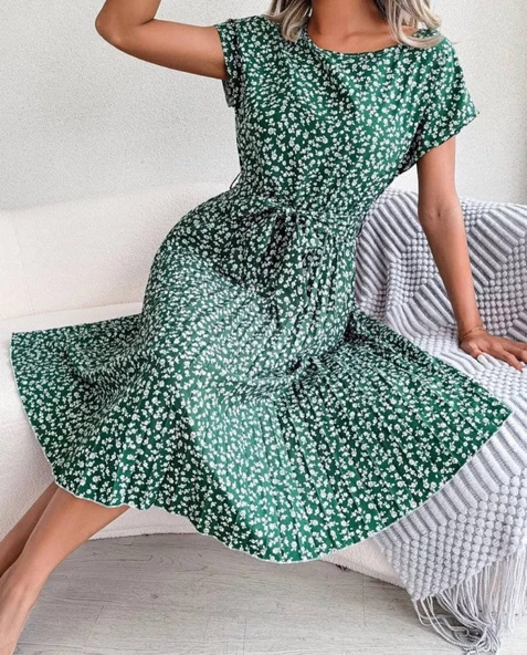 DİJİTAL BASKILI ELBİSE ürün görseli