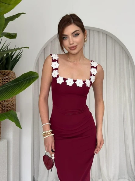 Mıng Çiçek Detaylı Elbise ürün görseli