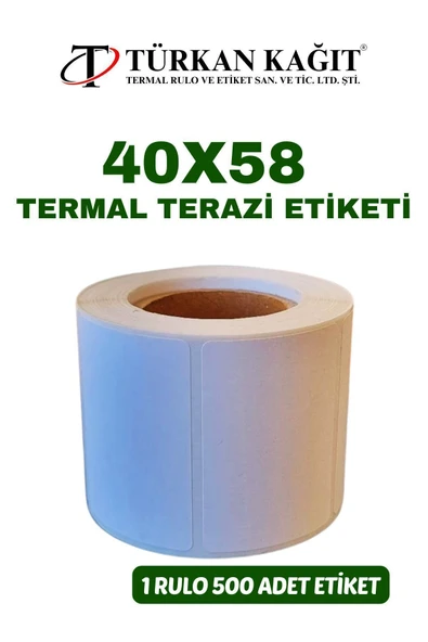RULORULO 40x58 Terazi Etiketi 1 Rulo 500 Etiket