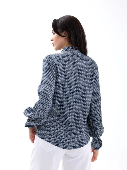 6628 GÖMLEK-LACİVERT - Resim 5