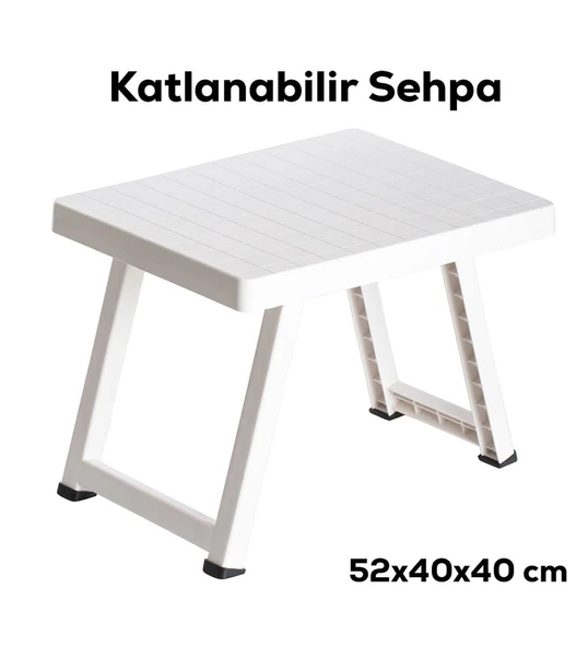 Çelik Termos 750 ML Lacivert Renk ve Katlanır Plastik Sehpa - Resim 6