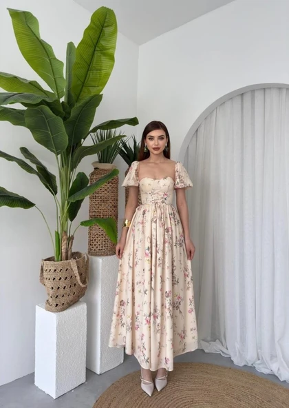 Camila Bağlamalı Elbise - Resim 6