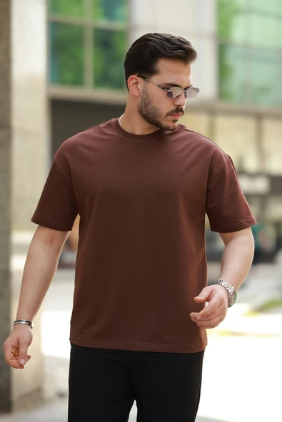 Erkek Kısa Kollu Basic Oversize Tshirt ürün görseli
