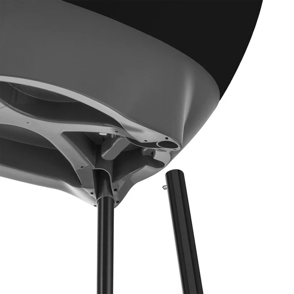 Babyjem Yeni Nesil Elegant Su Tahliyeli Giderli Ayaklı Bebek Küveti Siyah - Resim 5