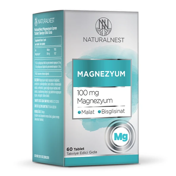 Naturalnest Magnezyum 60 Tablet ürün görseli