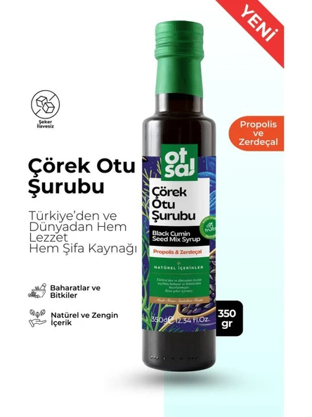 Otsa Çörek Otu Şurubu 350 g | Propolis Zerdeçal - 1