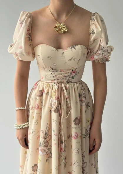 Camila Bağlamalı Elbise - Resim 7