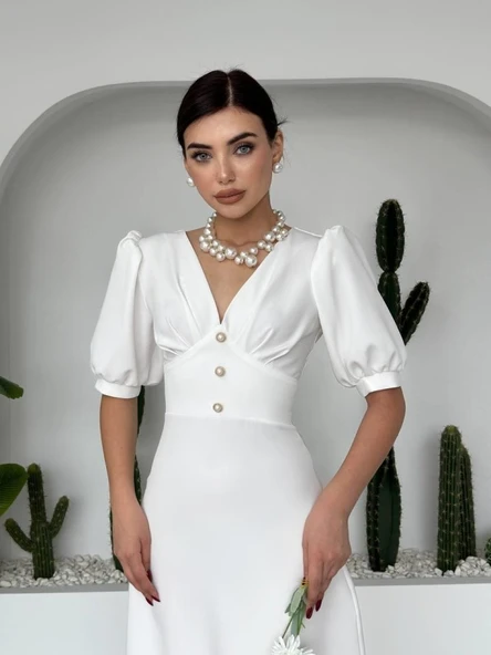 Linda Midi Elbise - Resim 3