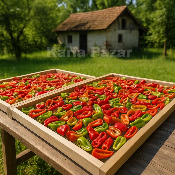 Doğranmış Kurutulmuş Alaca Biber 500g | Toz Biber Yapmak İçin | Orta Acı - 2