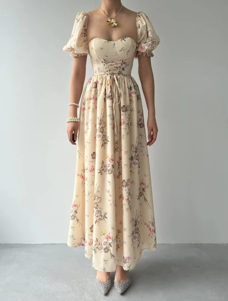 Camila Bağlamalı Elbise - Resim 2