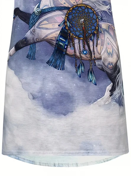 Kadın Kısa Kollu Bisiklet Yaka Salaş Süprem Bluz - Resim 5