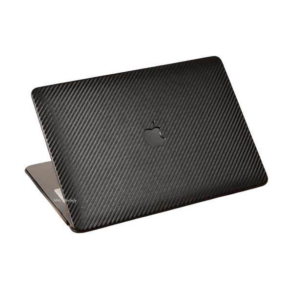 Macbook Kılıf Karbon Fiber Macbook M1 Air 13inç (TouchID'li M1 Air) A2337 A2179 A1932 ile Uyumlu